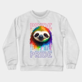 Sloth Pride Colorful Crewneck Sweatshirt